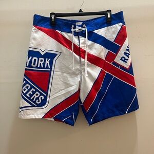 New York Rangers Men's Swim Shorts - Red, White, Blue